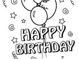 Happy birthday with realistic balloons in soft colors. Happy Birthday With Balloons Coloring Pages Happy Birthday Coloring Pages Coloring Pages For Kids And Adults