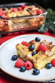 Overnight Eggnog French Toast Bake Fivehearthome