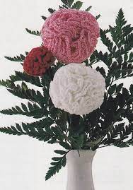 Y391 Crochet Pattern Only Carnation Flower In 3 Sizes Pattern Carnation Flower Crochet Patterns Size Pattern