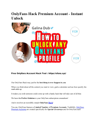 Adding a card is simple, you just need to go to … Onlyfans Hack Premium Account Instant Unlock By Onlyfanshack Issuu