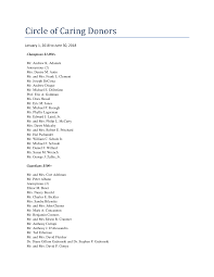 Circle of Caring Donors