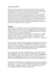 En la infancia, se sabe distinto a los demás niños. Cancion De Jinete Analisis Federico Garcia Lorca Idiomas