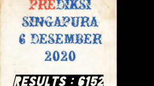 Prediksi Singapura 06 Desember 2020 Prediksi Jitu Youtube