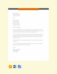 Therefore, you must learn all that you can to compose an effective job application template. Application Letter Sample Template Free Pdf Google Docs Word Template Net