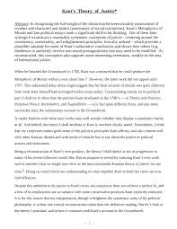 Pdf Kant S Theory Of Justice