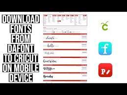 Download a font installer app. How To Download Fonts From Dafont To Cricut Design Space On A Mobile Device Iphone Ipad Android Yo Fonts For Android Free Fonts For Cricut Download Fonts