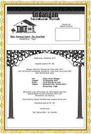 Und Tasyakuran Rumah Desain Undangan Ide Dekorasi Rumah Undangan