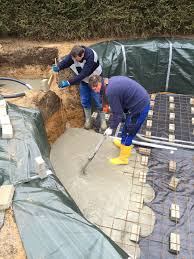 Das Giessen Der Bodenplatten Poolbau Pool Bodenplatten