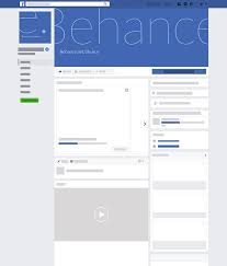 Mockup For New Facebook Page Layout Download Psd On Behance Facebook Mockup Mockup Templates Layout Download