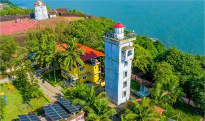 Historic Aguada Fort and Lighthouse, AI generated