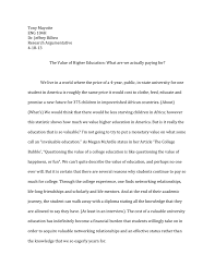Why college should not be free essay. Thesis Statement For Education Essay Values Of A College Education Essays
