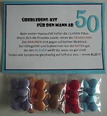 Meine Uberlebens Kits Habe Ich Hier Ja Schon In Verschiedenen Variationen Gezeigt Jetzt Gibt E Lustige Geburtstagsgeschenke Geschenke Zum 50 Geschenk Mann 50