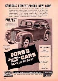 1950 Ford Prefect Ad Canada Classic Cars Trucks Ford Classic Cars Vintage
