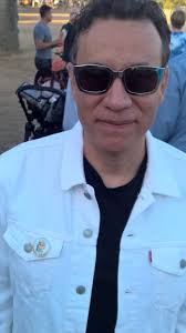 Our friend Fred Armisen visited us backstage at Desert Daze last  weekend...reporting for duty wearing his vintage DEVO "New Traditionalists"  button. He purchased an official Club DEVO membership kit waayy back in