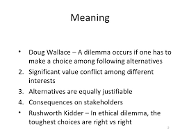 Ethical Dilemma
