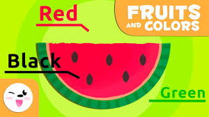If you have these fruits at home, have your child match the card to the actual fruit. Lets Learn About Fruits And Their Color Colors For Kids Youtube