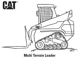 Printable a simple backhoe loader free sheets coloring page. Coloring Pages Cat Caterpillar