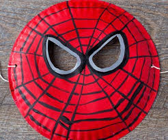 Paper Plate Spider Man Mask Halloween Masken Basteln Kunstprojekte Fur Kleinkinder Weihnachtsbasteln Fur Kleinkinder
