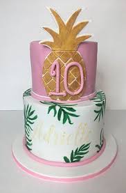 Birthday Rose Gold Pineapple Cake Design Pineapple Jungle Leaves Cake In 2020 Cute Birthday Cakes 14th Birthday Cakes Summer Birthday Cake