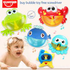 4.4 out of 5 stars 257. New 5 Bubble Machine Bath Toy Bubble Gun Baby Gift Water Games Kids Baby Bubble Maker Pool Swimming Machine Toys For Children Bath Toy Aliexpress