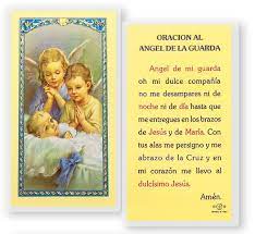 More images for angelito de la guarda » Angel De La Guarda Dos Angeles Laminated Spanish Prayer Cards 25 Pack