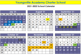 Academic Calendar Admissions Youngsville Academy