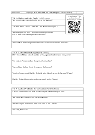Karl Der Grosse Video Fragebogen Mit Qr Code Unterrichtsmaterial Im Fach Geschichte In 2020 Fragebogen Fragen Videos
