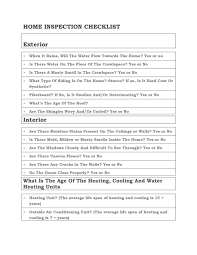 20 Printable Home Inspection Checklists Word Pdf Á… Templatelab
