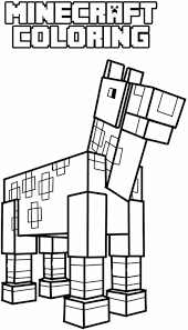 Zobacz jak kolorujemy kolorowanki kredkami. Minecraft Horse Minecraft Coloring Pages Horse Coloring Pages Coloring Pages For Kids