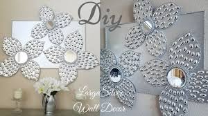 Diy Large Silver Wall Decor Using Dollar Tree Items Simple And Inexpensi Silver Wall Decor Metal Tree Wall Art Diy Wall