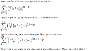 Binome De Newton Exercice De Analyse 450224