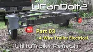 Trailer light cable wiring for harness 100ft spools 14. Utility Trailer 03 4 Pin Trailer Wiring And Diagram Youtube