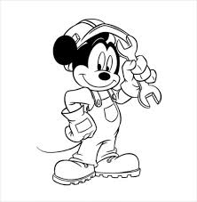 Mouse coloring page with few details for kids. Mickey Mouse Coloring Page 20 Free Psd Ai Vector Eps Format Download Free Premium Templates