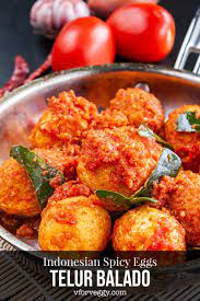 Telur Balado Indonesian Spicy Eggs Recipe V For Veggy