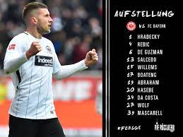 Anzeige es ist ein duell mit einigen besonderheiten: Eintracht Frankfurt On Twitter Die Adler Startelf Fur Das Dfb Pokal Finale Sge Fcbsge Dieruckkehr