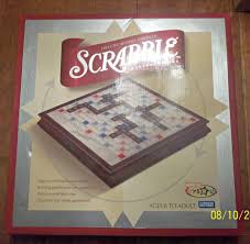 Deluxe Wooden Edition Scrabble Toys R Us Exclusive Rotating Board Raised Grid Toys R Us Wood Letters Cool Things To Buy