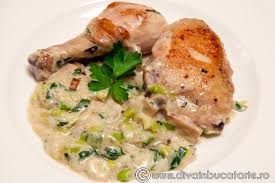 Faina de grau 2 linguri. Pui Cu Praz Si Ciuperci Diva In Bucatarie