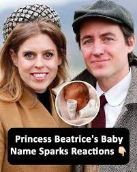 Princess Beatrice gives birth to baby daughter, and people are reacting to  her special name (link in the comments)👇🏿