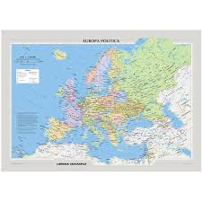 L'italia è composta da 20 regioni e 110 province. Libreria Geografica Mappa Continentale Europa Fisica E Politica