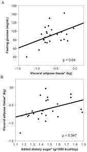 visceral adipose tissue is associated with poor diet quality