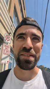 Old Man Parks Middle Crossing Man