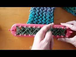 Modified Fish Scale Stitch For Loom Knitting Loom Knitting Patterns Loom Knitting Stitches Loom Knitting Projects