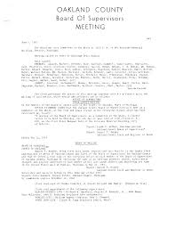 OAKLAND COUNTY Board Of Supervisors MEETING