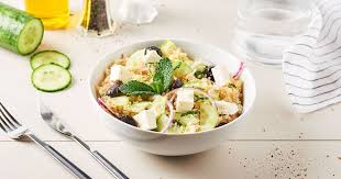 Salade De Concombre Quinoa Et Feta Recette Salade Concombre Salade Concombre