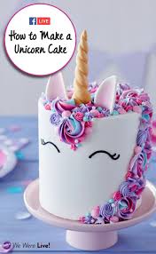 Birthday Cake With Cake Pops On Top Click To Watch And Learn How Simple It Can Be To Make A Magical Unicorn Cake This Trendy Treat Will Leave A Lastin Cake Unicorn Birthday Cake Unicorn Desserts