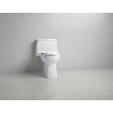 The longer bowl also offers more legroom to taller individuals. Kohler K 3810 Santa Rosa 1 28 Gpf One Piece Elongated Comfort Height Toilet With Aquapiston Technology Overstock 17223586
