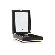 model singer and fashion designer victoria beckham has teamed up with estee lauder for a special makeup luxury box design vector packaging europe
