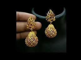 Latest Gold Earrings Designs With Weight And Price Youtube Gold Bridal Earrings Gold Earrings Designs Gold Jewellery Design Necklaces
