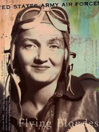 Prints WWII WASP Women Airforce Service Pilots-- Art print from vintage  photo