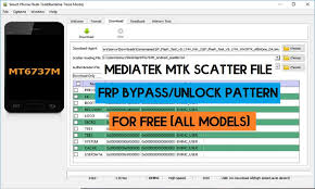 Mediatek frp unlock tool is a small application for windows computer which helps you to remove or bypass frp protection from your mediatek devices. Download Mediatek Scatter File All Mtk Frp Pattern Scatter File Models